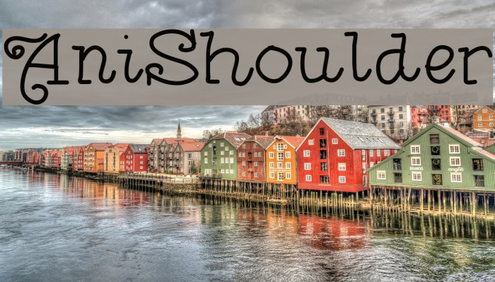 AniShoulder Font examples