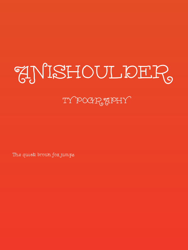AniShoulder Poster