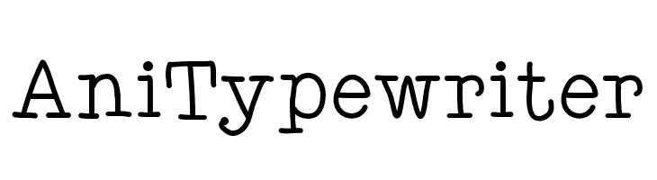 AniTypewriter  Fuentes Gratis Descargar