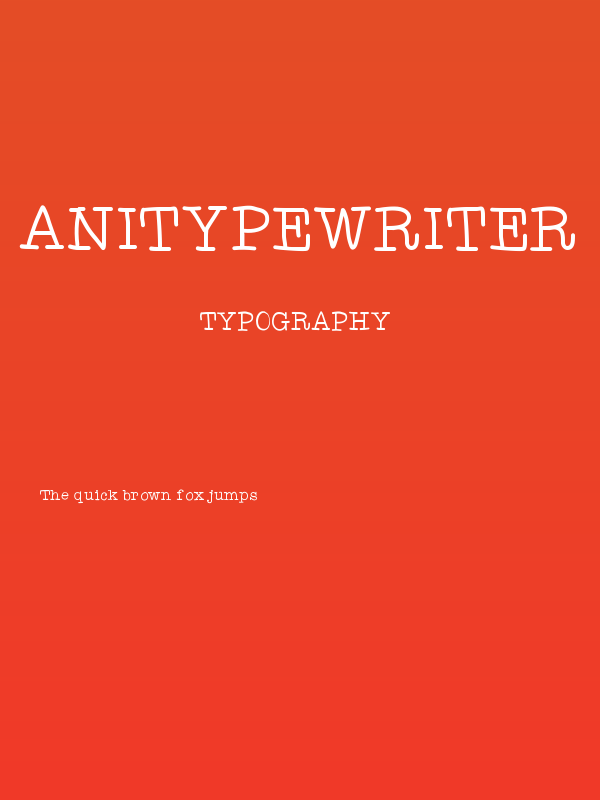 AniTypewriter Poster