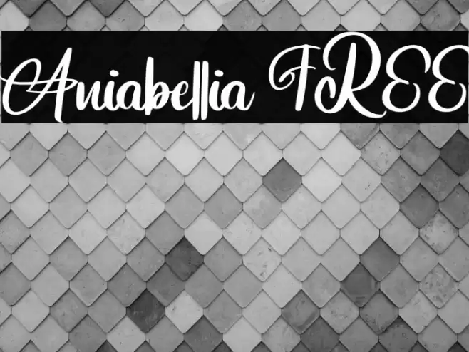Aniabellia FREE Font examples