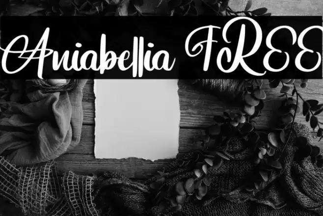 Aniabellia FREE Font examples