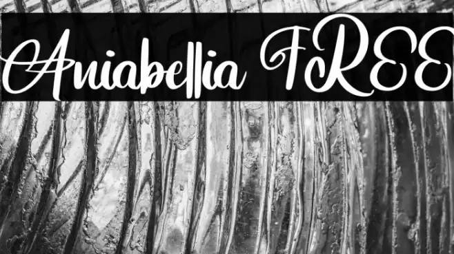 Aniabellia FREE Font examples
