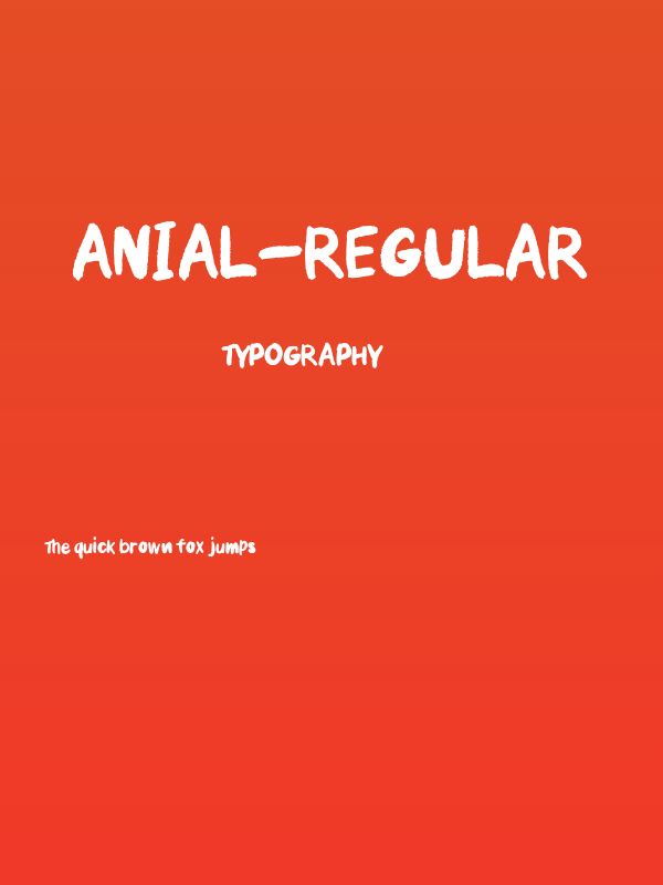 Anial-Regular Poster