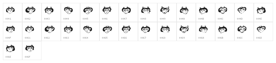 Anichka Regular Character Map