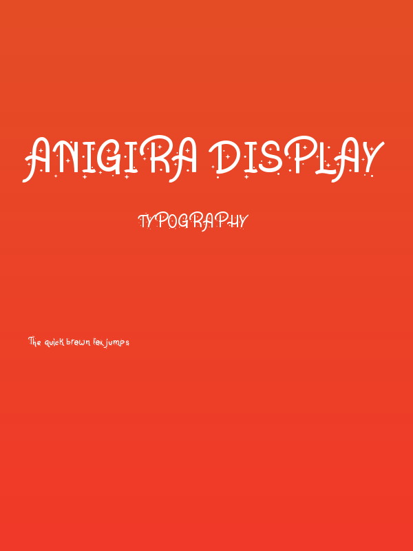Anigira Display Poster