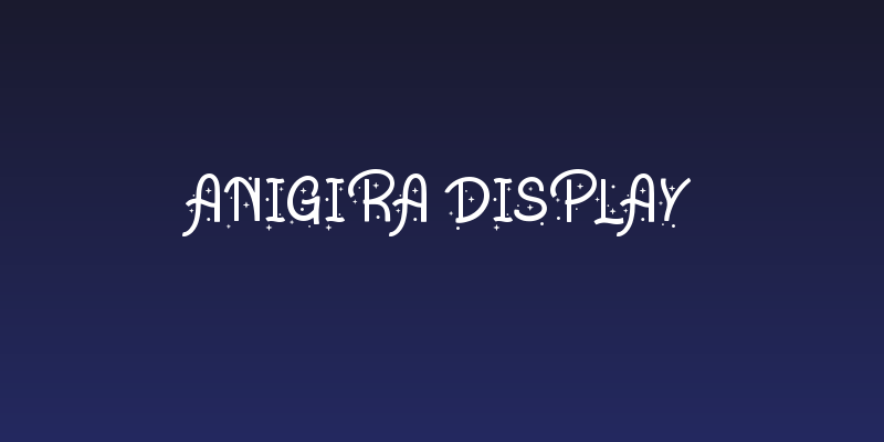Anigira Display Social Header