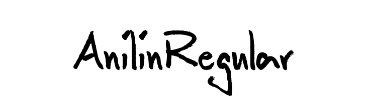 Anilin Regular  नि: शुल्क फ़ॉन्ट्स डाउनलोड