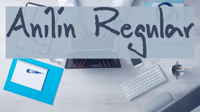 Anilin Regular Font examples