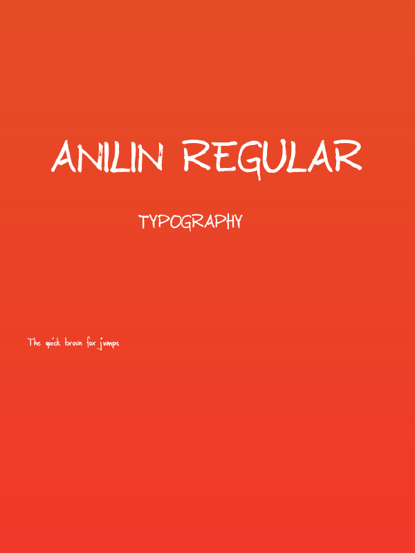 Anilin Regular Poster