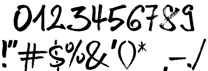 Anilin Font OTHER CHARS