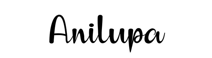 Anilupa  Frei Schriftart Herunterladen