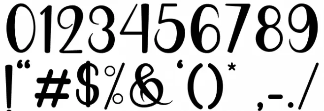 Anilupa Font OTHER CHARS