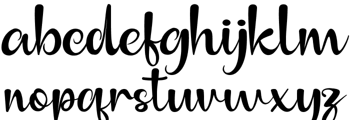 Anilupa Font LOWERCASE
