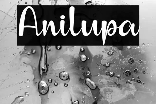 Anilupa Font examples