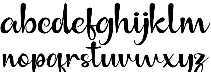 Anilupa Font LOWERCASE