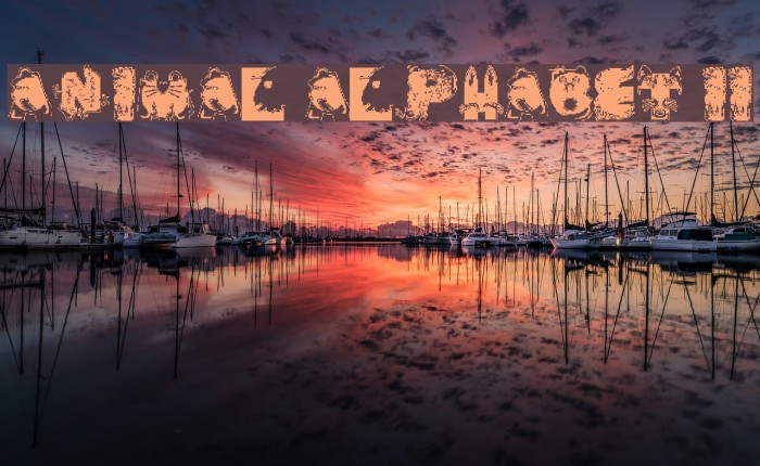 Animal Alphabet II Font examples