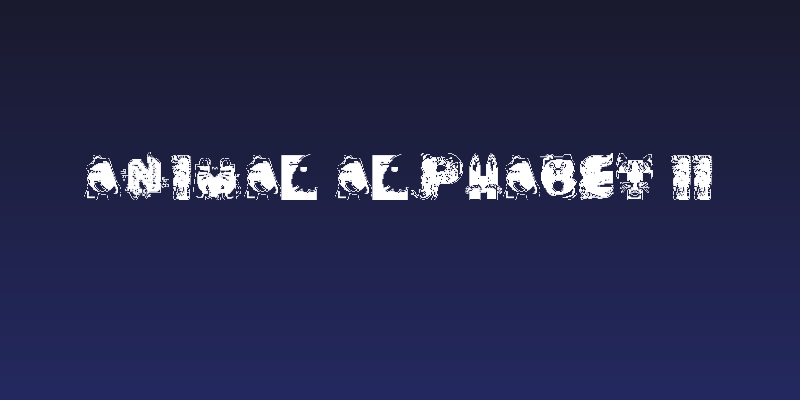 Animal Alphabet II Social Header