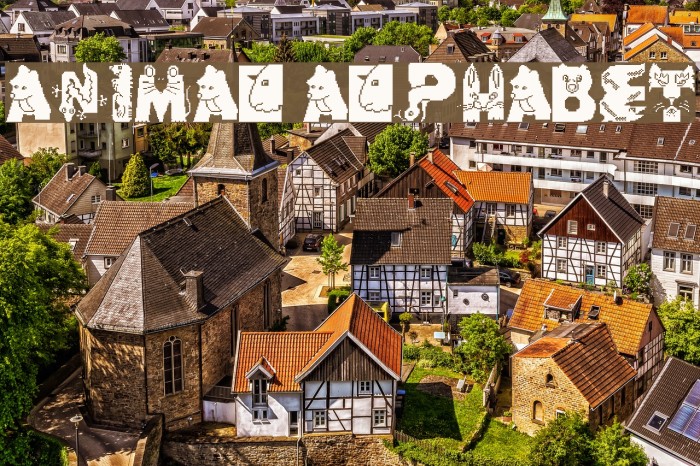Animal Alphabet Font examples