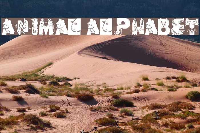 Animal Alphabet Font examples