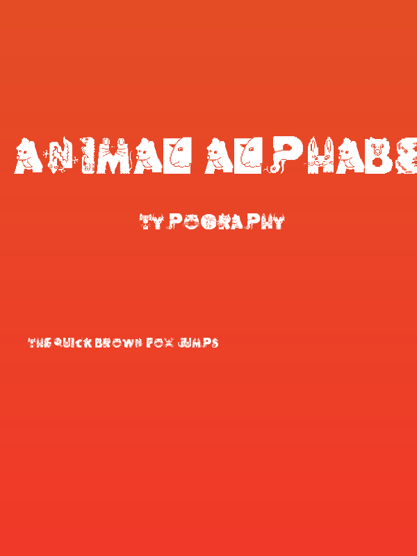 Animal Alphabet Poster