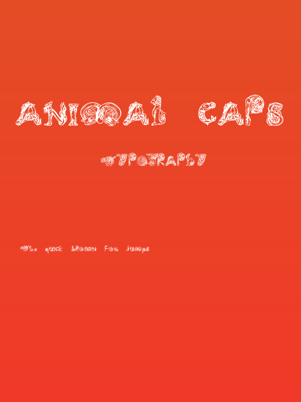 Animal Caps Poster