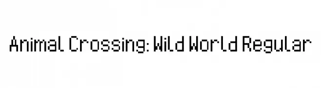 Animal Crossing: Wild World Regular  Frei Schriftart Herunterladen