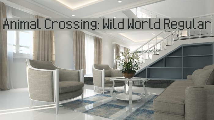 Animal Crossing: Wild World Regular Font examples