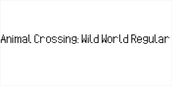 Animal Crossing: Wild World Regular Logo