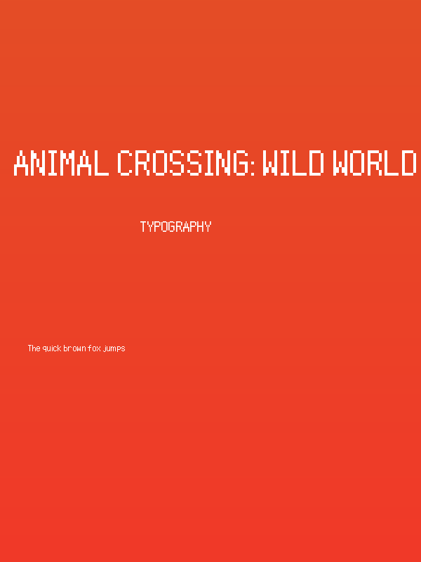 Animal Crossing: Wild World Regular Poster