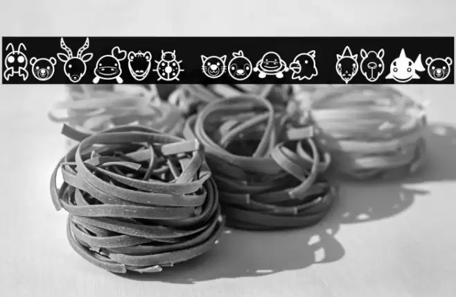 Animal Cute Icon Font examples