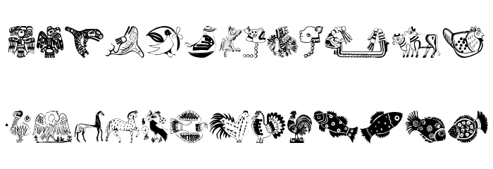 Animal Design Font LOWERCASE