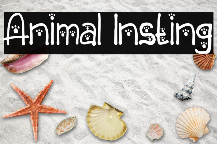 Animal Insting Font examples