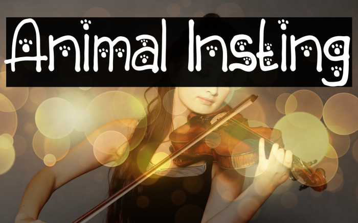 Animal Insting Font examples