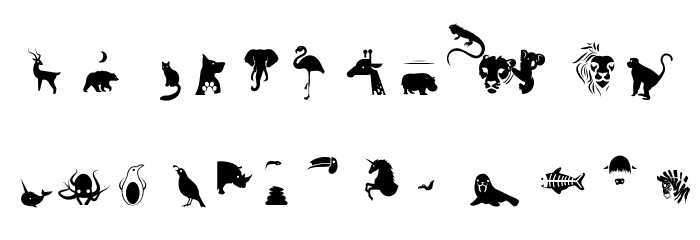 Animal Kingdom Layer Two Regular Caratteri MINUSCOLO