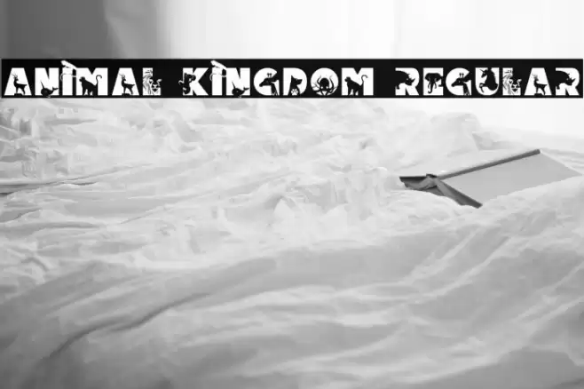 Animal Kingdom Regular Caratteri examples