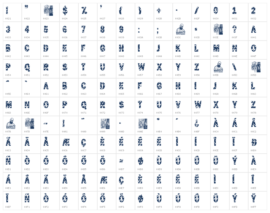Animal Print Character Map