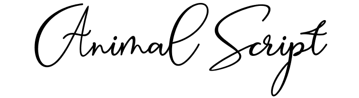 Animal Script  baixar fontes gratis