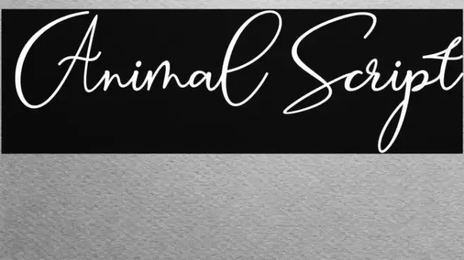 Animal Script Font examples