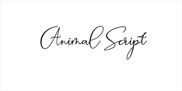 Animal Script Logo