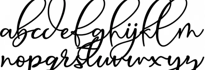 Animal Script 字体 小写