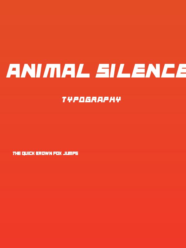Animal Silence Poster
