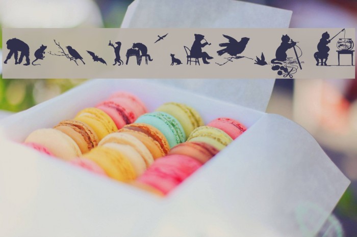 Animal Silhouettes Four Regular Font examples