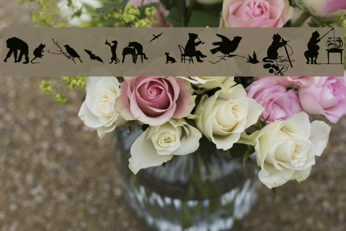 Animal Silhouettes Four Regular Font examples