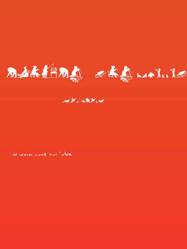 Animal Silhouettes Four Regular Poster