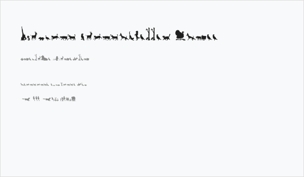 Animal Silhouettes Three Business Card