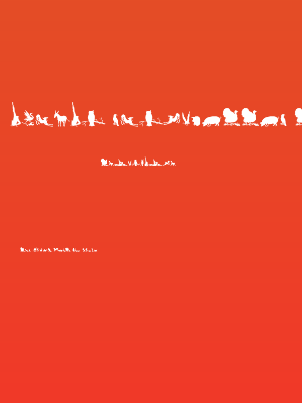 Animal Silhouettes Three Poster