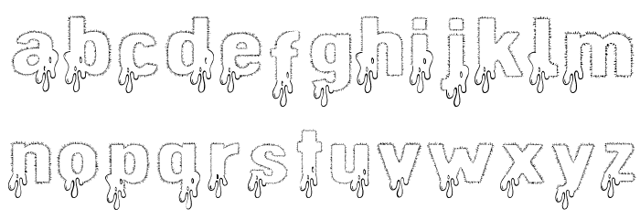 AnimalCasualty Font LOWERCASE