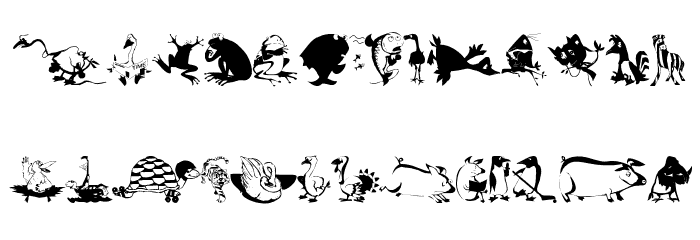 AnimalComedians Font LOWERCASE