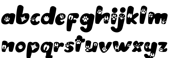 AnimalPaws Font LOWERCASE